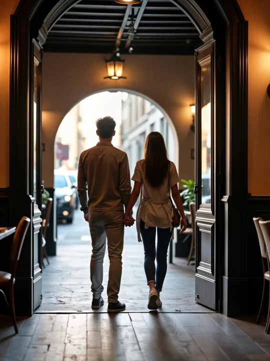 Un couple qui entre sans avoir réservé